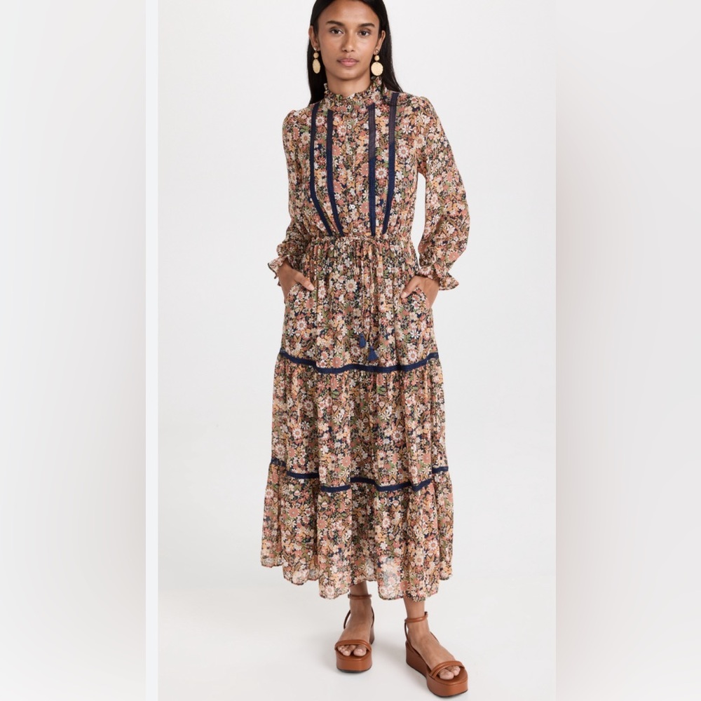 Lost and Wander Navy Floral Maxi